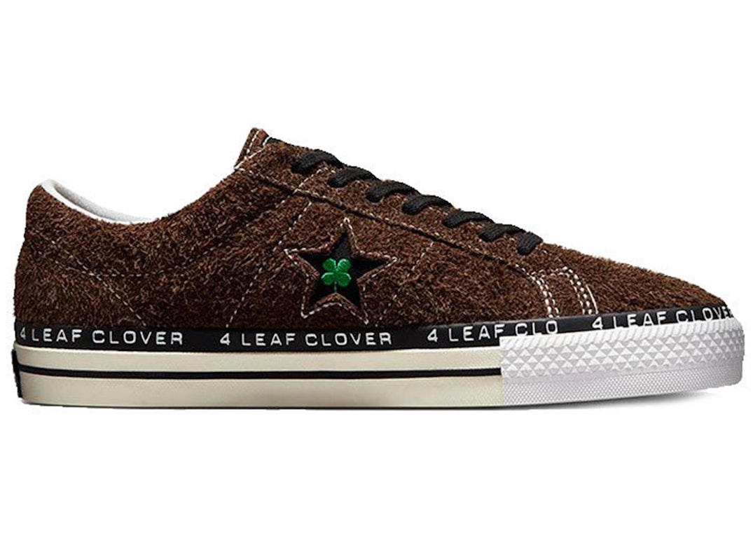 Pre-owned Converse One Star Pro Patta Four Leaf Clover In Java/burnt Olive/white