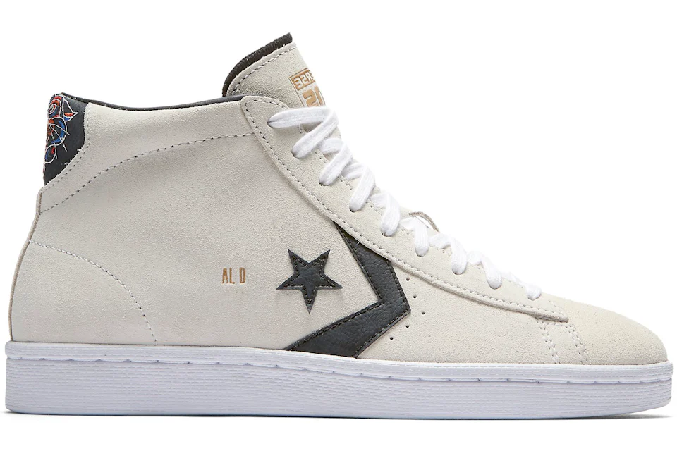 Converse Pro Leather Hi Al Davis White Suede