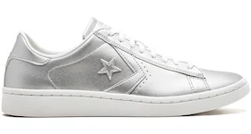 Converse Pro Leather Low Silver (Women's)