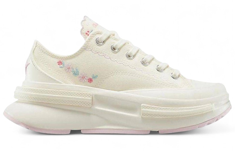 Converse Run Star Legacy CX Ox Egret Summit Pink Floral Embroidery