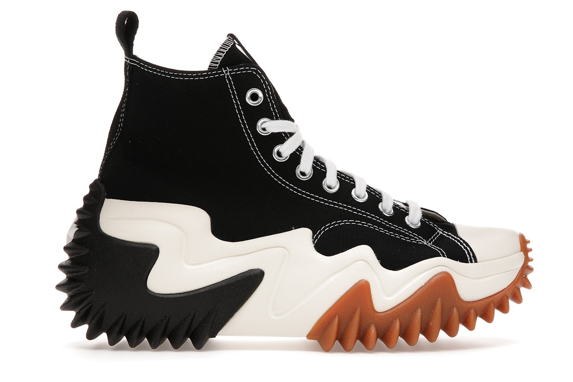 Click to view more detailed imagery on our partner's website Pre-owned Converse Run Star Motion Black White Gum In Black/white/gum Honey