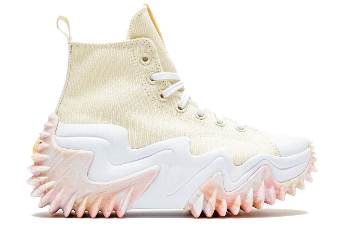 Click to view more detailed imagery on our partner's website Pre-owned Converse Run Star Motion Cx Hi Soft Dune Pink Marbled In Soft Dune/pink