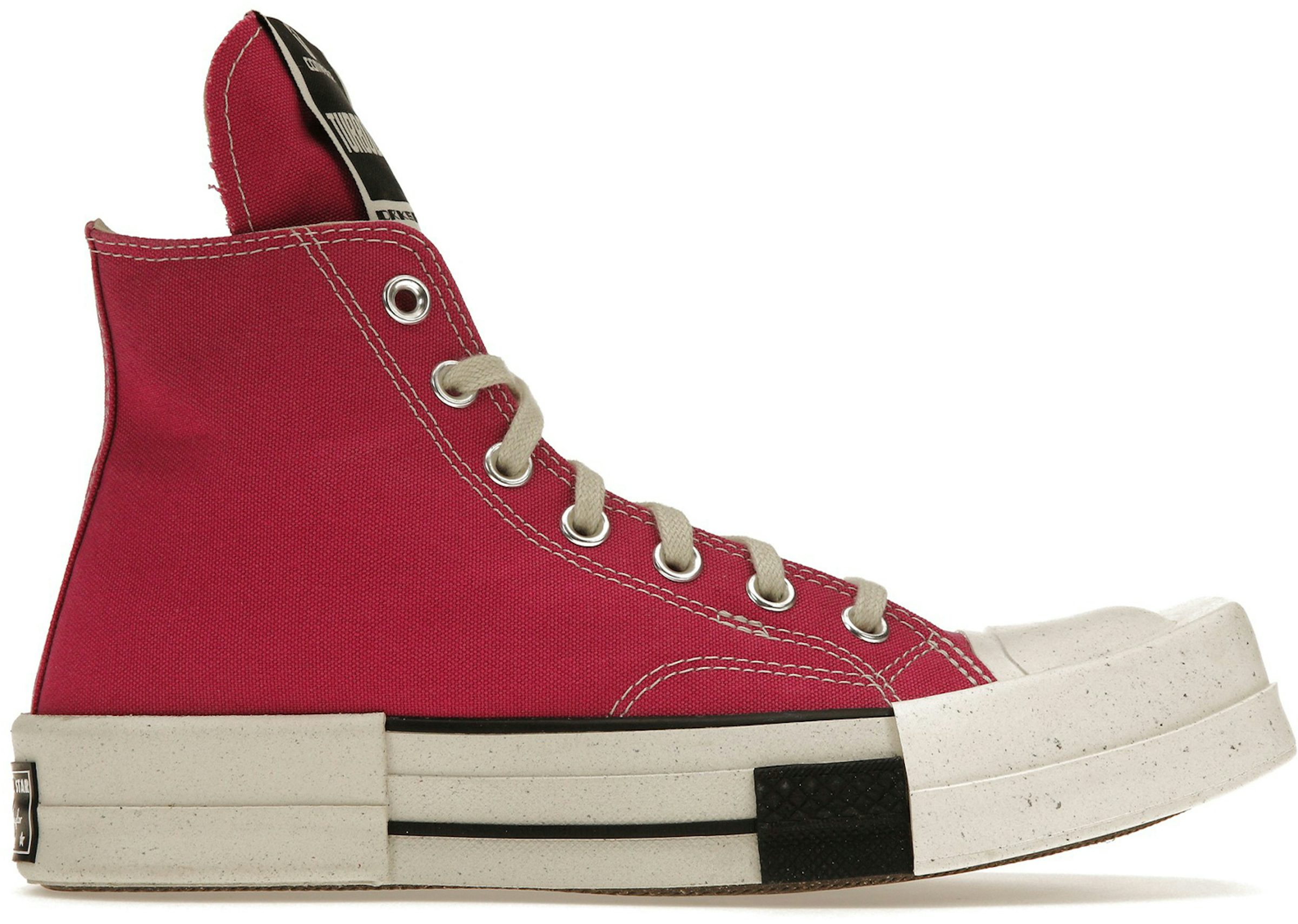 Rick Owens Size 35 2021 Red leather Ramones low top sneakers new