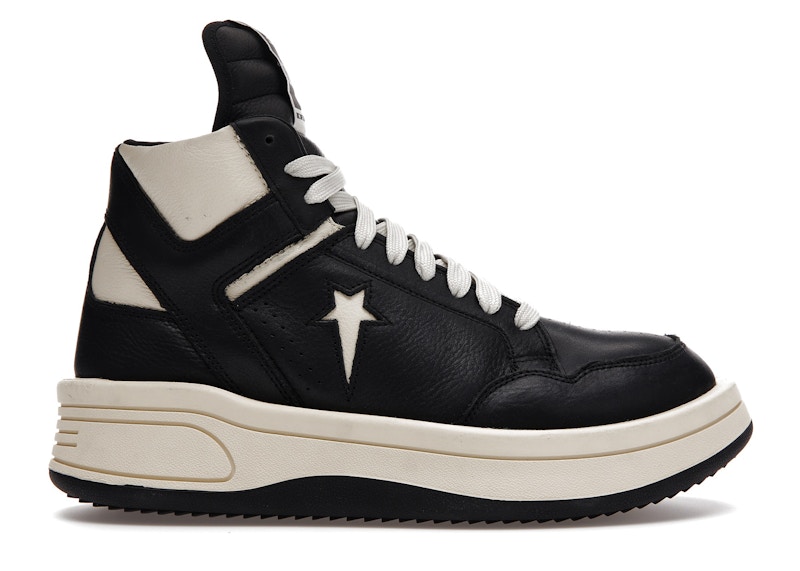 Converse TURBOWPN Mid Rick Owens DRKSHDW Black Cloud Cream ...