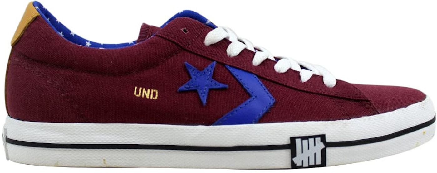 Converse Undefeated Leather Vulc Burgundy -