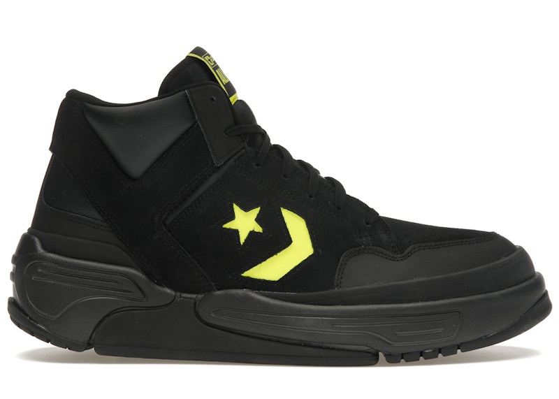 Pre-owned Converse Men's Weapon Cx Mid Monster Clash Sneakers In Black/yellow In Multi