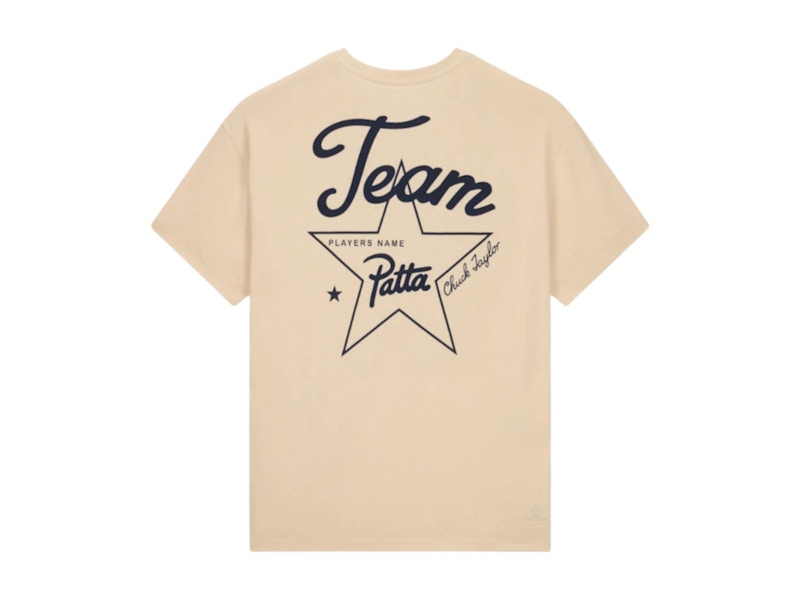 Pre-owned Converse Men's X Patta Gold Standard T-shirt In Brown