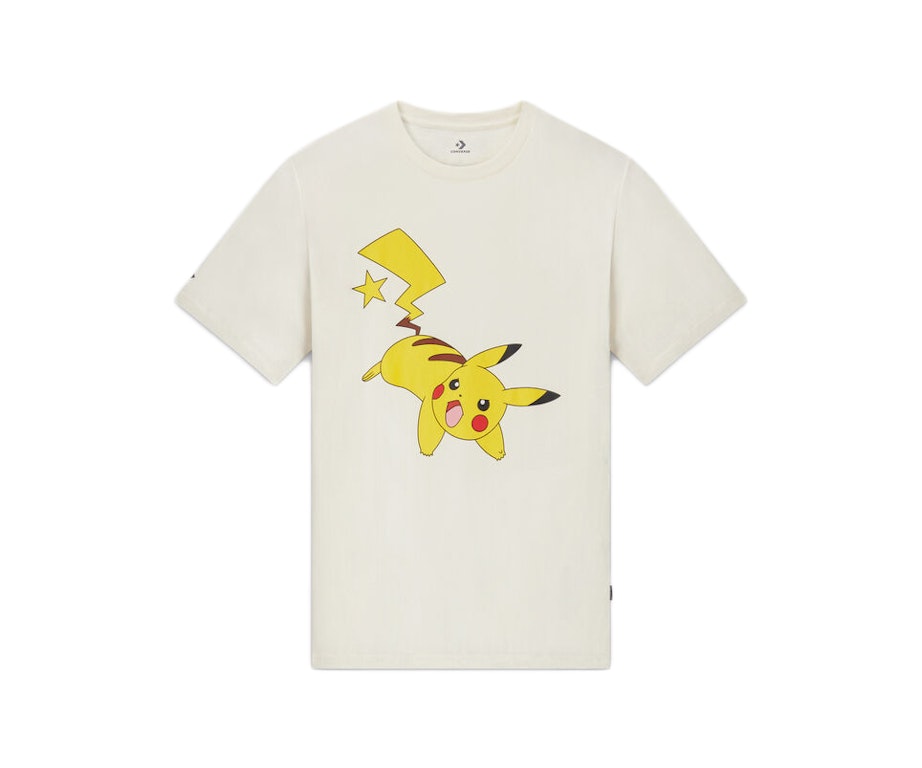 Pre-owned Converse X Pokemon Pikachu T-shirt White
