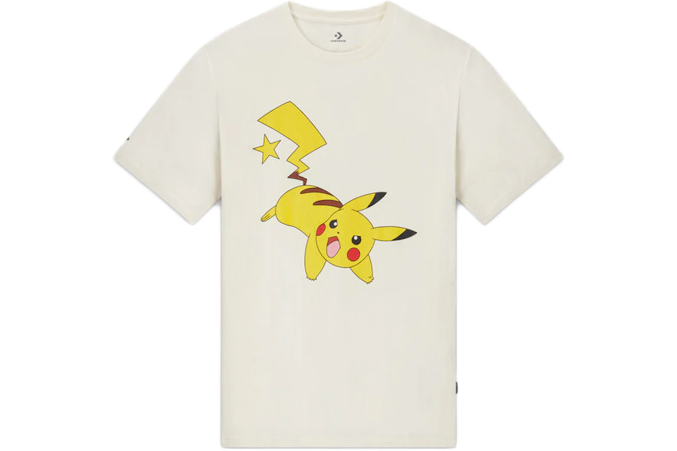 boeren Knop Zakje Converse x Pokemon Pikachu T-Shirt White - FW21 - US