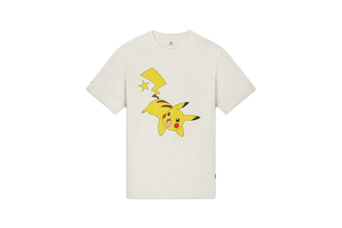 Pre-owned Converse X Pokemon Pikachu T-shirt White
