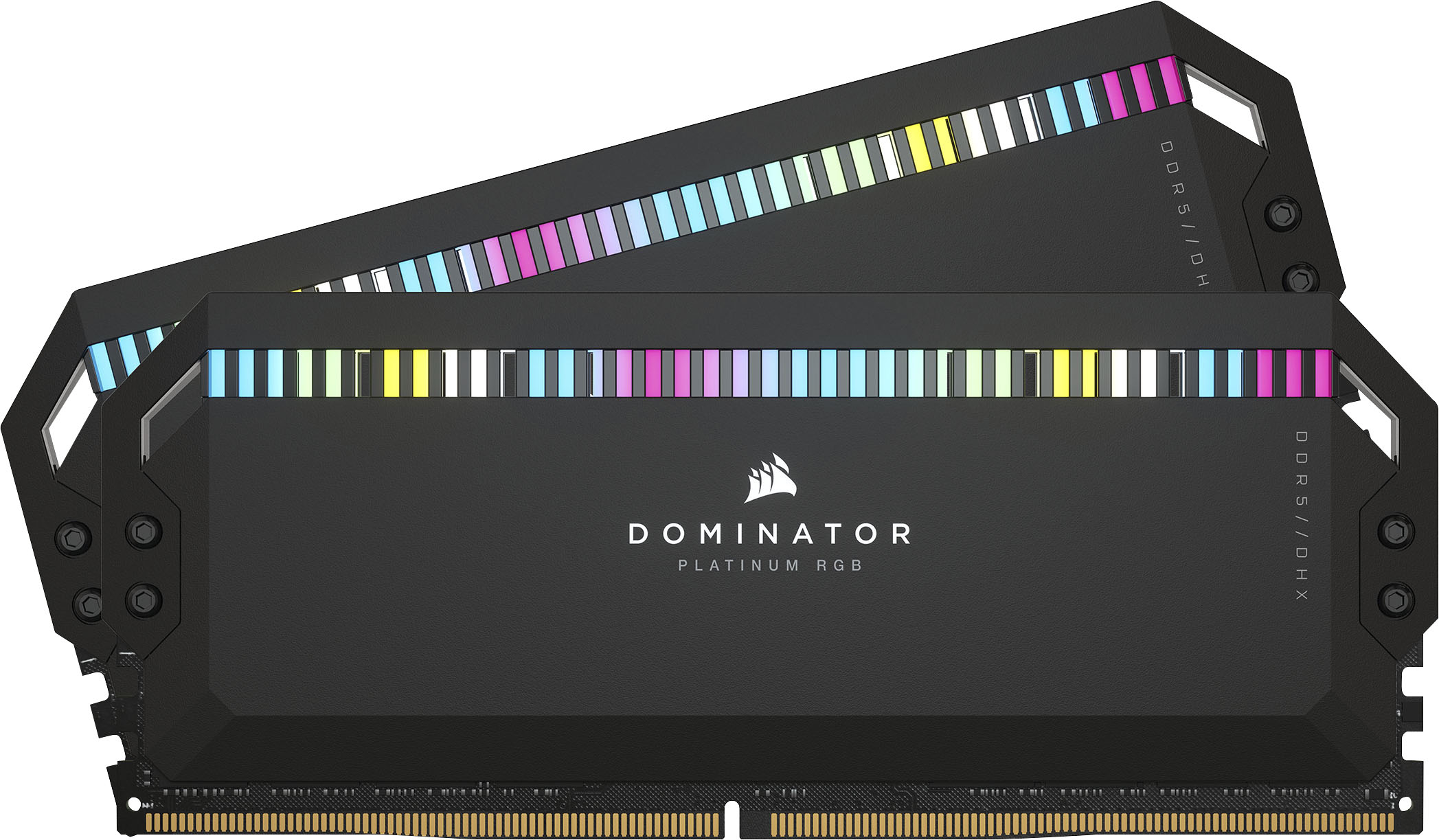 Corsair - Dominator Platinum RGB 32GB (2pk 16gb) 5.2ghz DDR5 DIMM Desktop Memory Kit - Black - CMT32GX5M2B5200C38