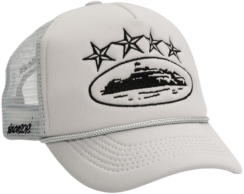 Corteiz 4Starz Alcatraz Trucker Hat SS22 - - Grey US