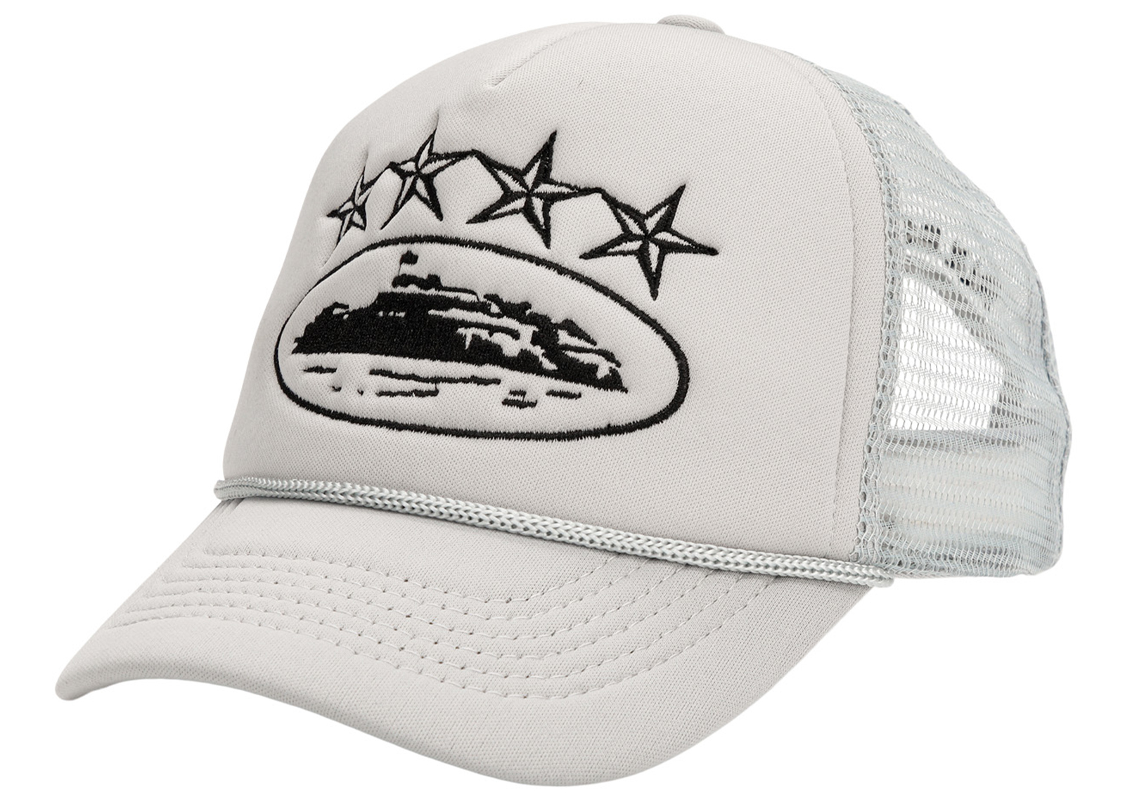 Corteiz 4Starz Alcatraz Trucker Hat Grey - SS22 - JP