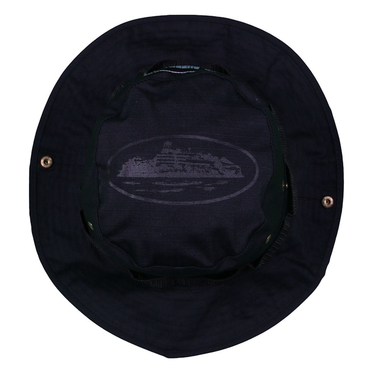 Pre-owned Corteiz Alcatraz Bucket Hat Triple Black