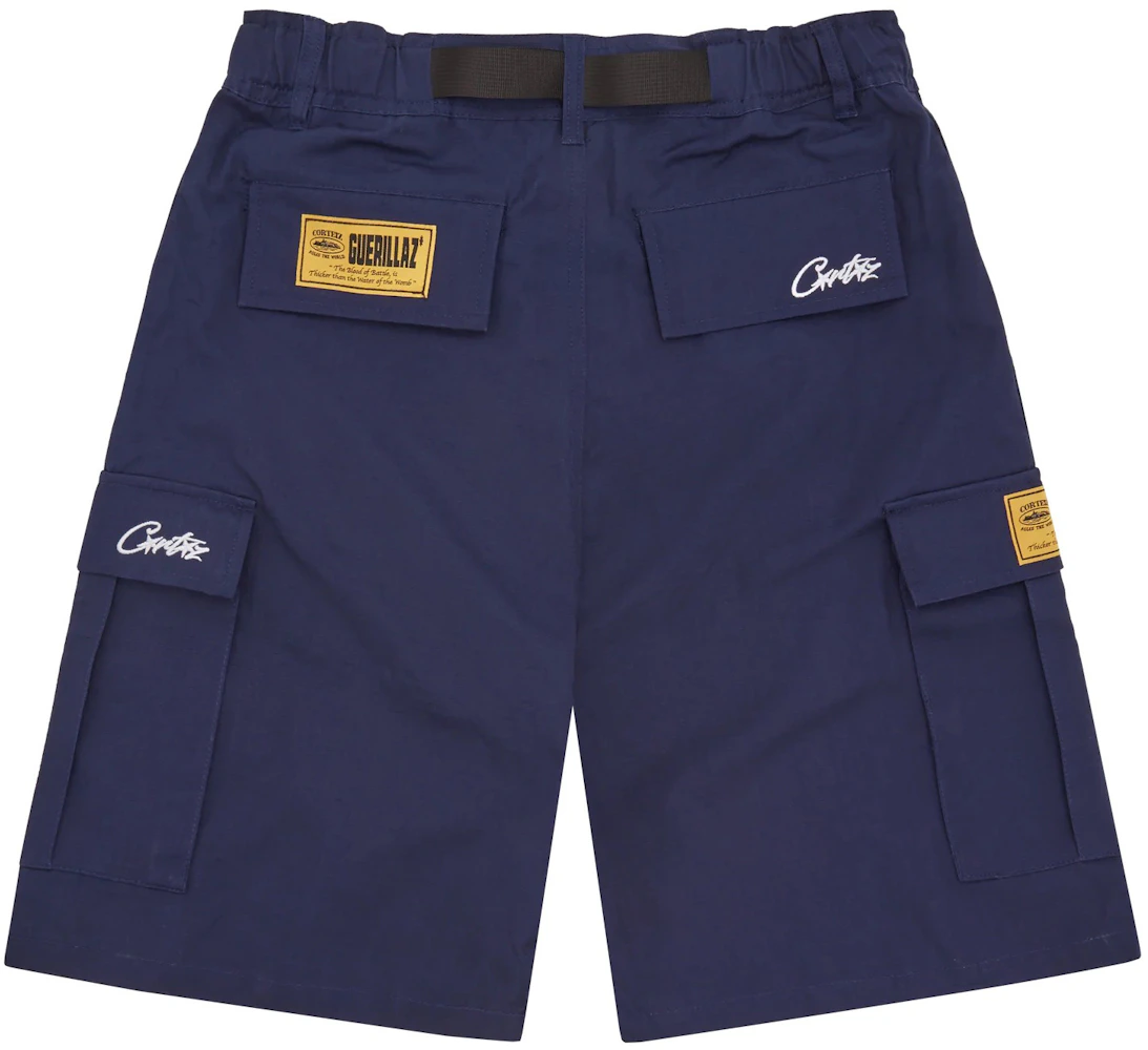 Corteiz Alcatraz Cargo Shorts Beige Men's - US