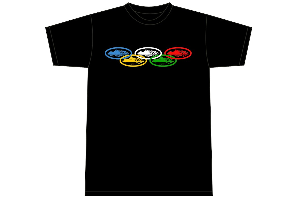 Pre-owned Corteiz Alcatraz Olympic T-shirt Black