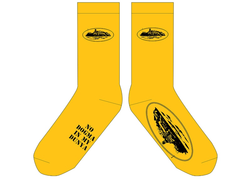 Corteiz Alcatraz Socks Yellow - SS22 - US