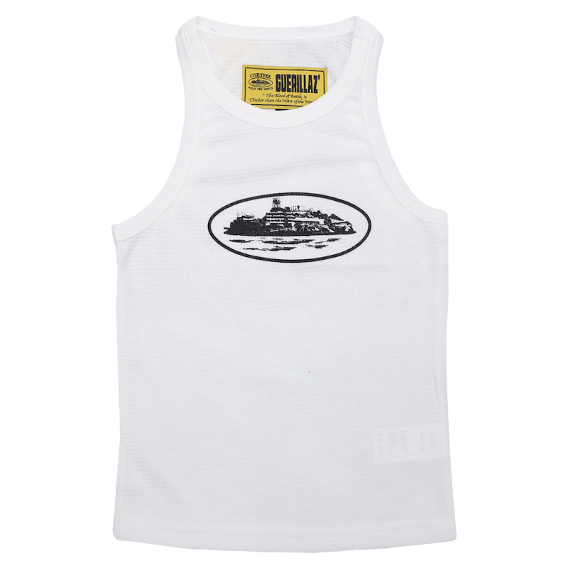 Corteiz Alcatraz Tank Top (Women's) White/Black - US