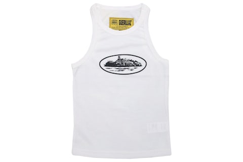 Corteiz Alcatraz Tank Top (Women's) White/Black - US Corteiz Alcatraz Tank Top (Women's) White/Black - US