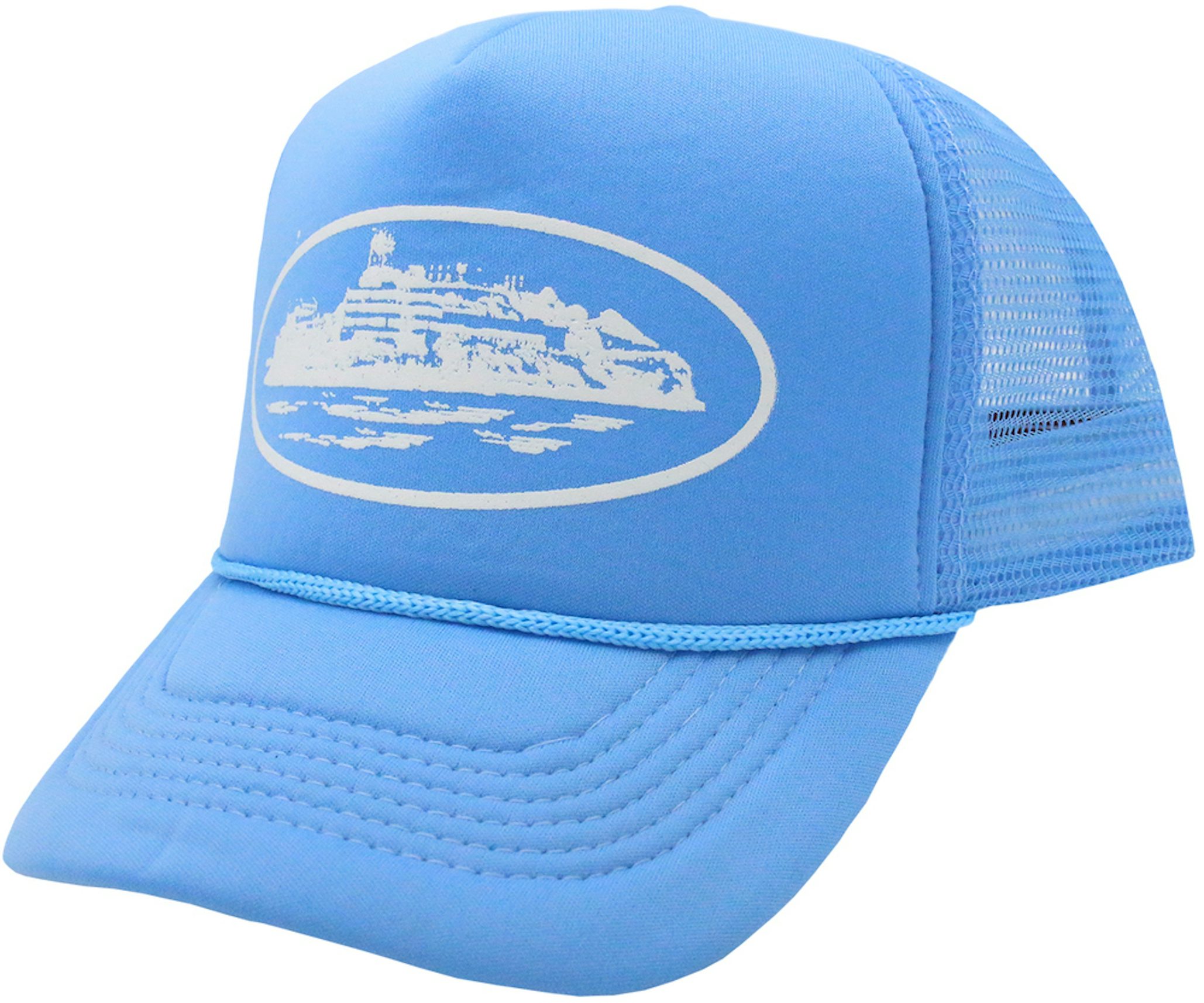 Corteiz Alcatraz Trucker Hat Baby Blue - SS22 - US