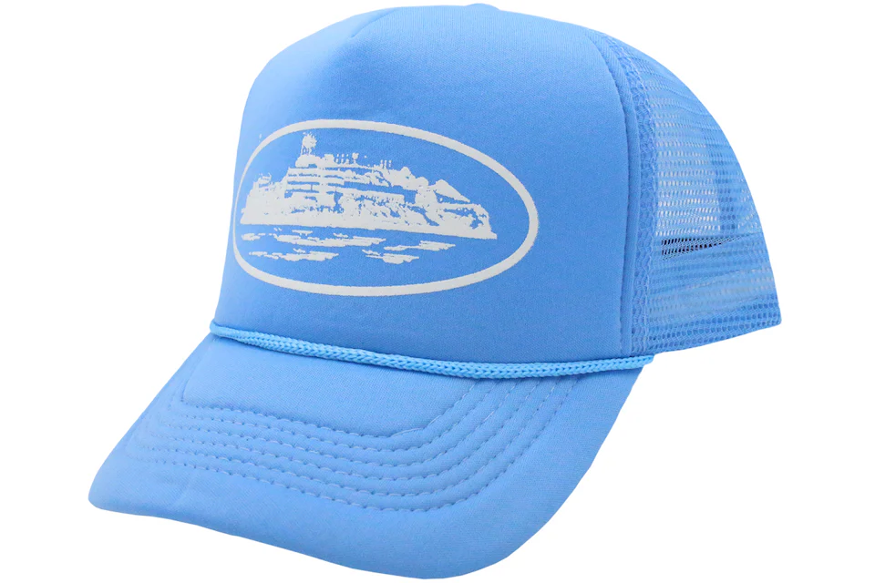 Corteiz Alcatraz Trucker Hat Baby Blue