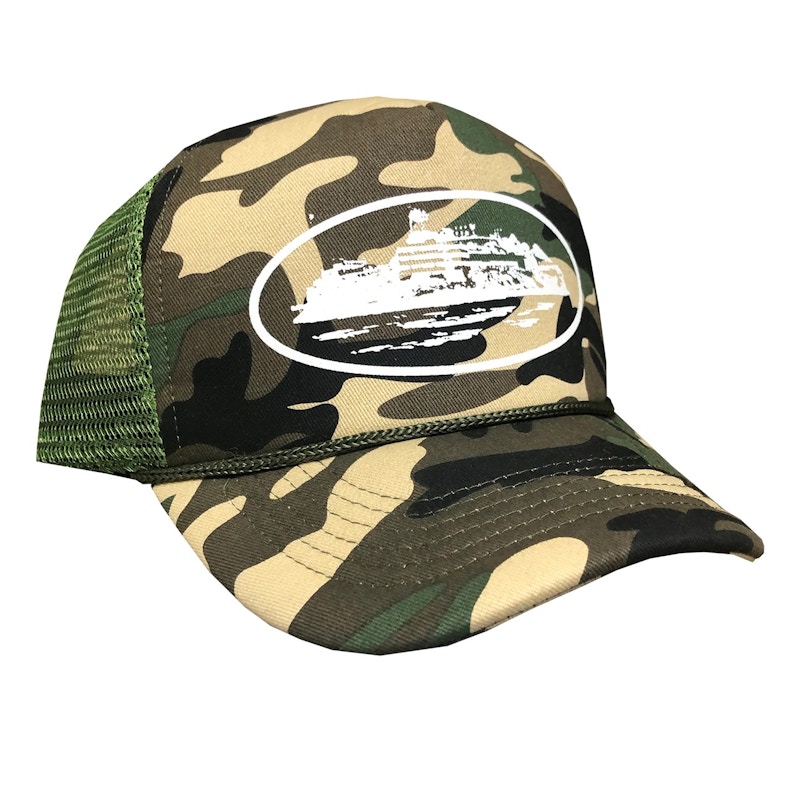帽子 Corteiz Alcatraz Mesh Trucker Cap GREEN Corteiz Alcatraz Puff Print Trucker Hat 'Green' – HEAD2SOLE