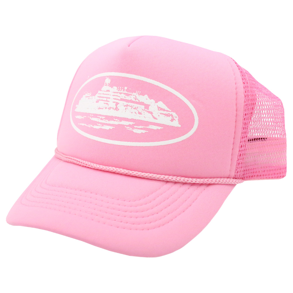 Corteiz Alcatraz Trucker Hat Pink Men's - SS23 - US