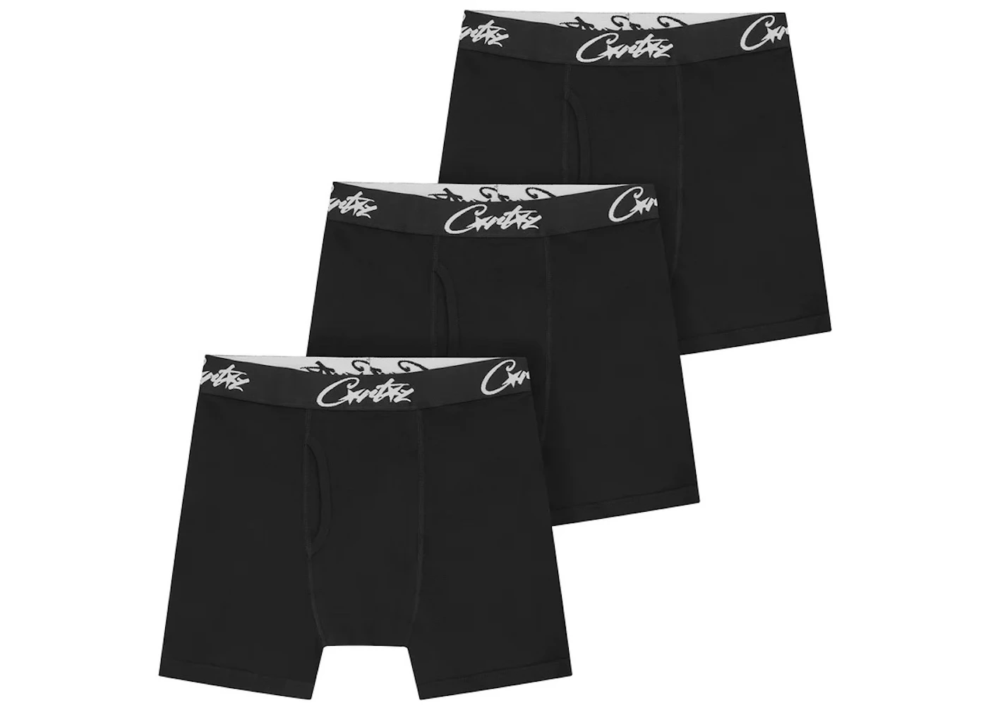 Bóxers Corteiz Allstarz (Paquete de 3) Negro Hombre FW23 US