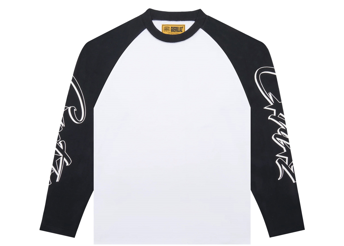 Corteiz Allstarz Raglan Longsleeve White/Black Men's - FW23 - US