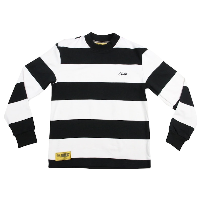 Corteiz Allstarz Striped Longsleeve Black/White メンズ - JP