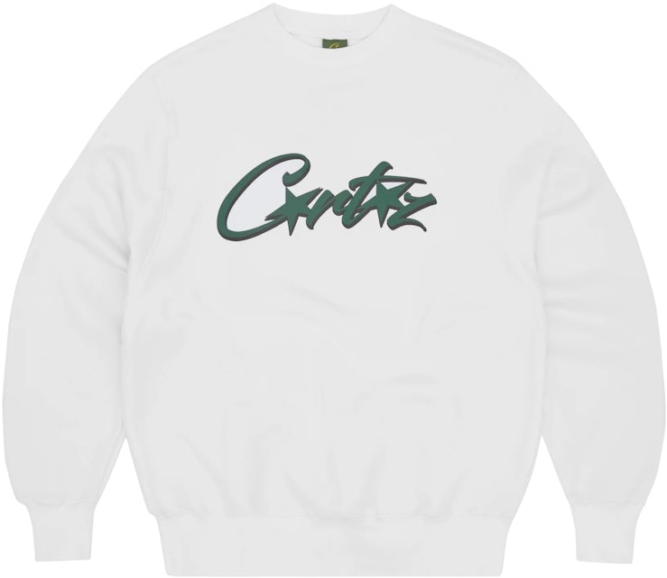 Corteiz Allstarz Sweatshirt White/Green Men's - SS23 - US