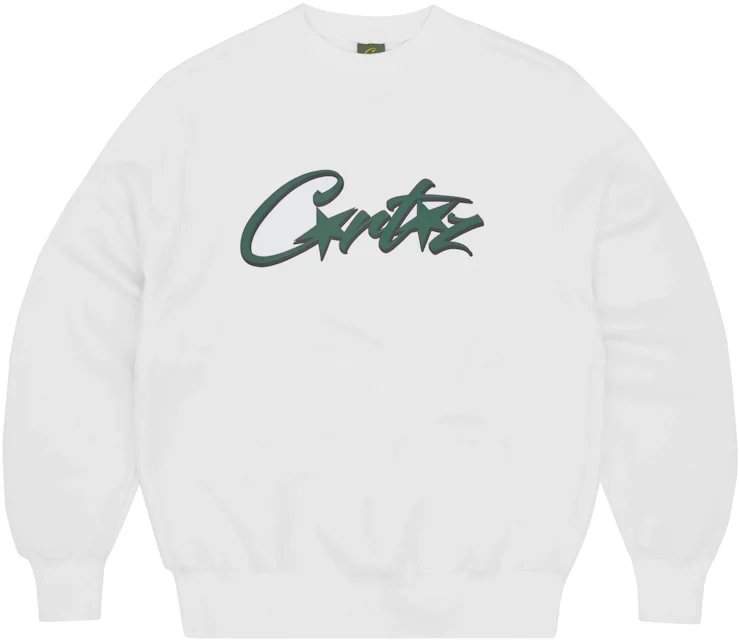 Corteiz Allstarz Sweatshirt White/Green Men's - SS23 - US