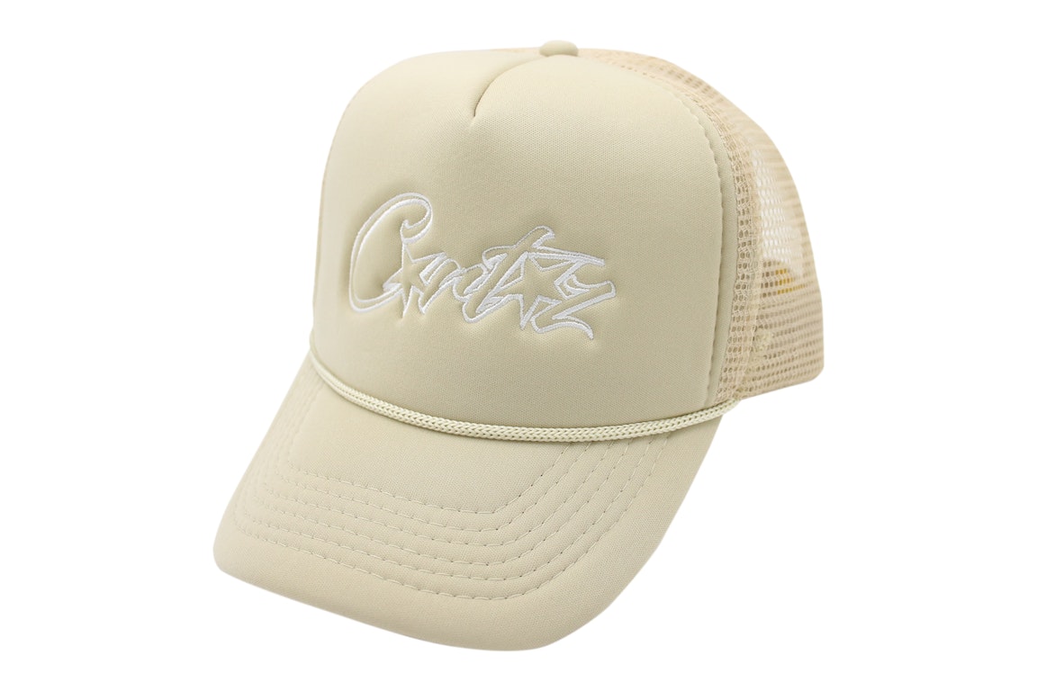 Pre-owned Corteiz Allstarz Trucker Hat Cream