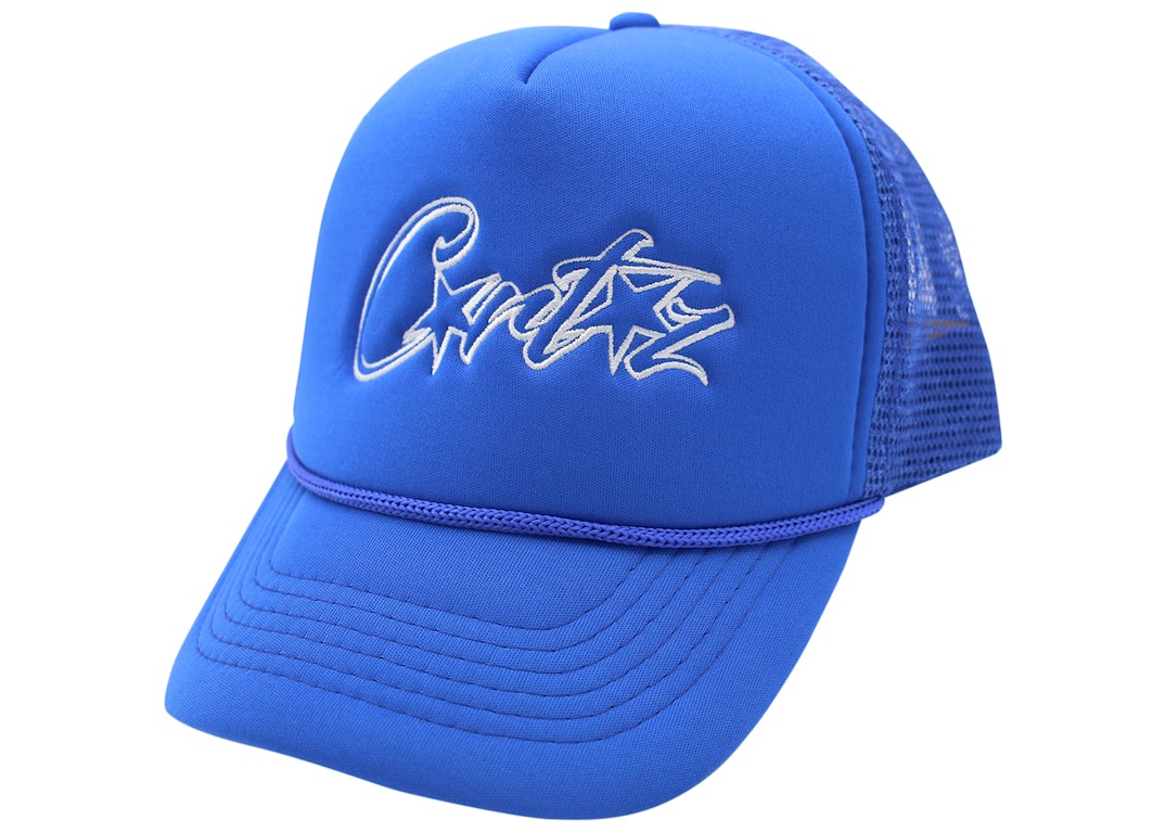 Pre-owned Corteiz Allstarz Trucker Hat Royal Blue