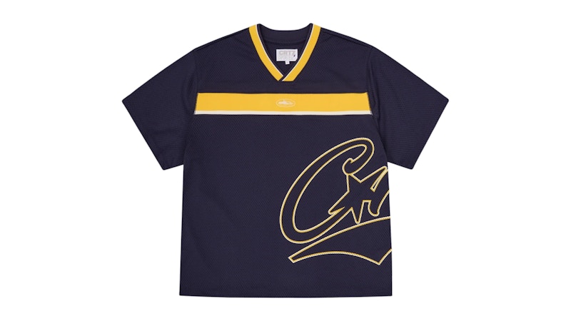 Pre-owned Corteiz Men's  Btr Practice V2 Top In Navy Blue
