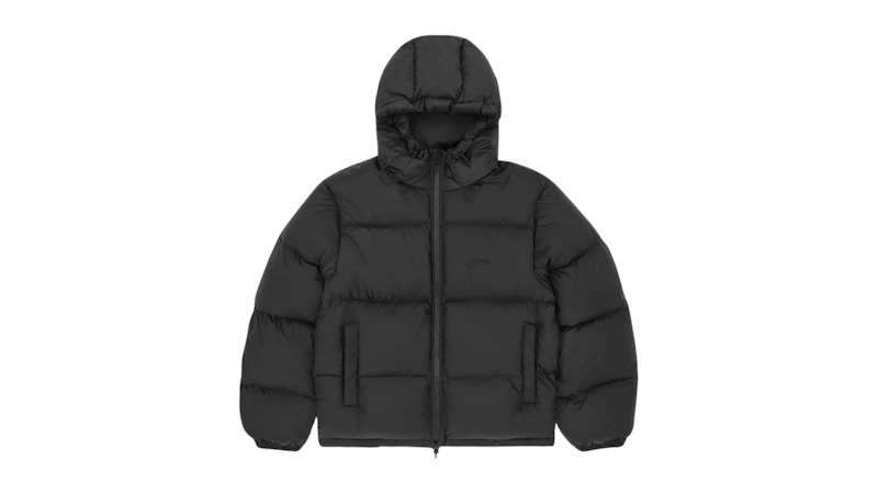Pre-owned Corteiz Men's  Bolo Down Jacket In Triple Black