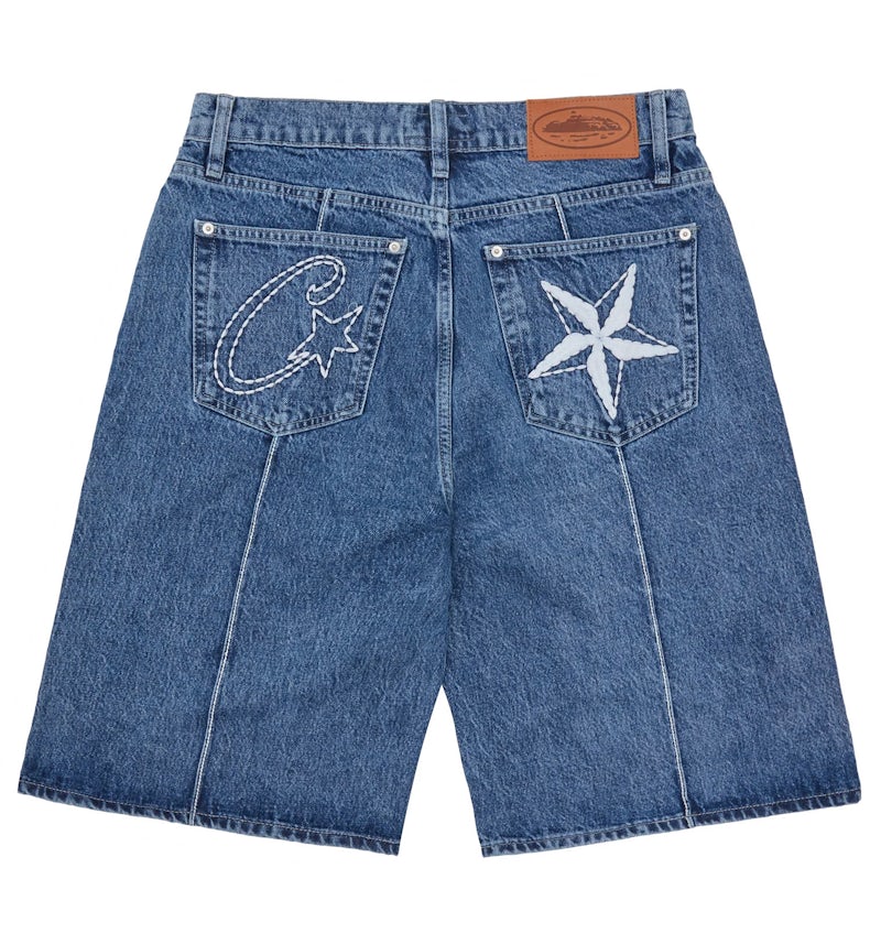 Authentic Azul Short Vaquero Paper Bag Shorts Vaqueros Imagenes De