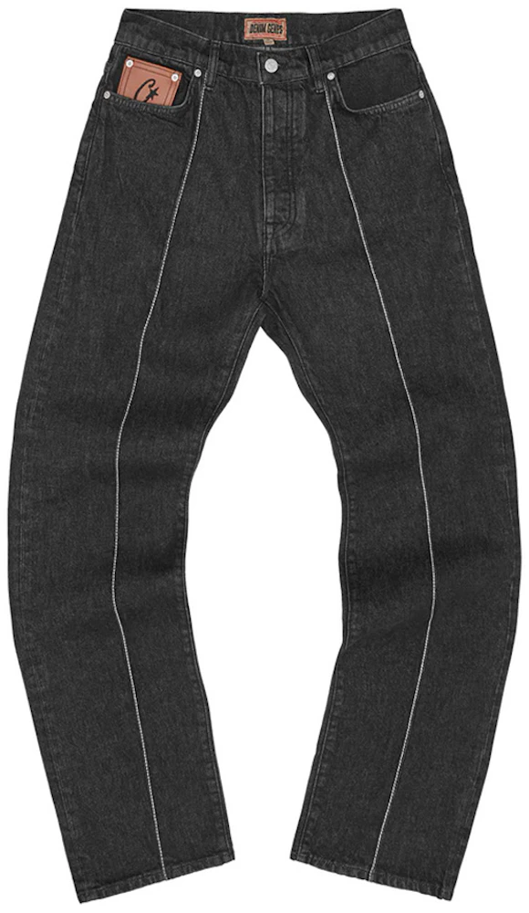 Corteiz C-Star Stitch-Down Jeans Black Men's - FW23 - US