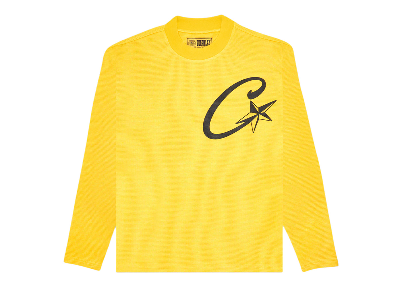 Corteiz C Starz Waffle L/S T-shirt Yellow Men's - FW22 - US