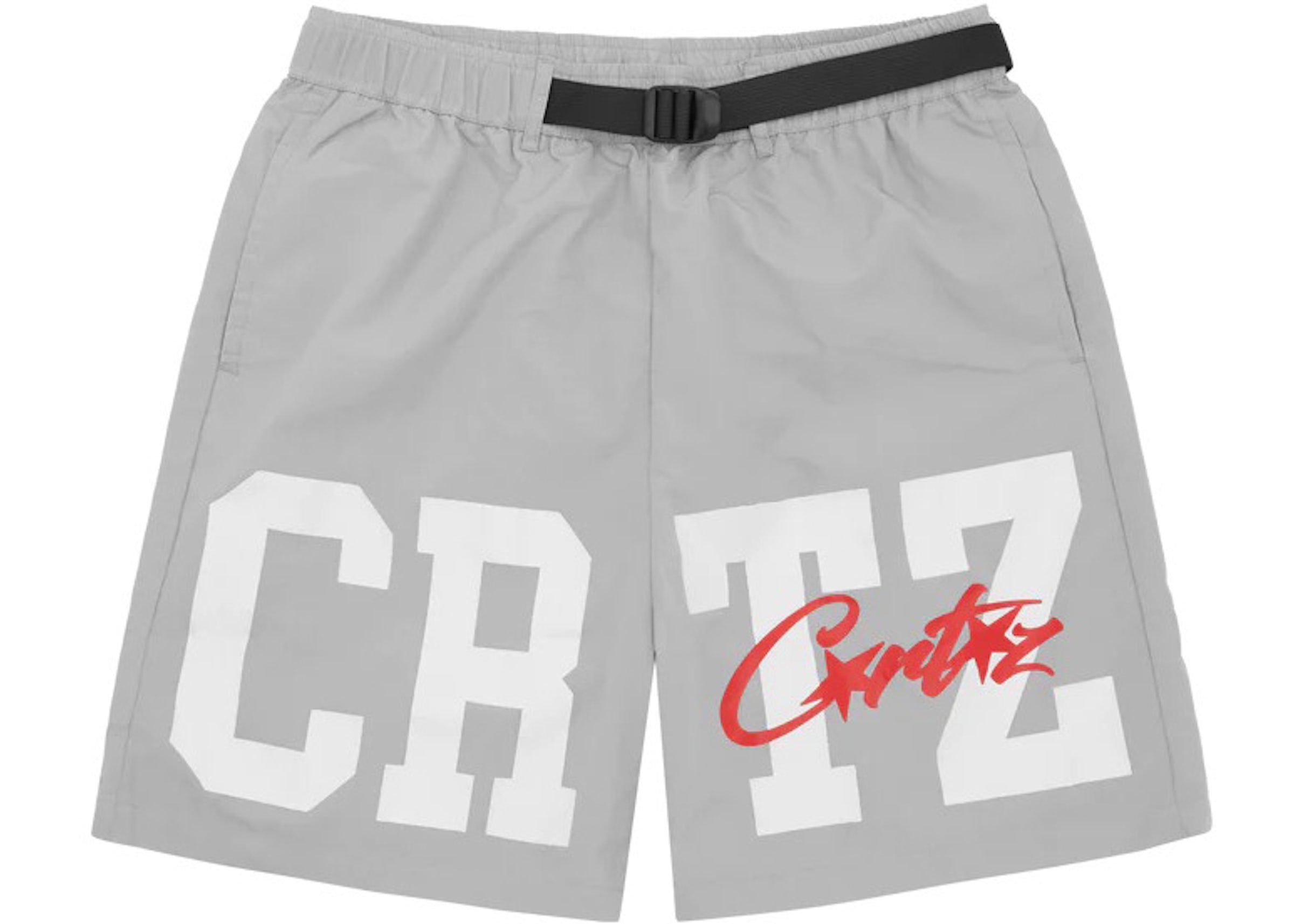 Corteiz CRTZ Nylon Shorts Grey