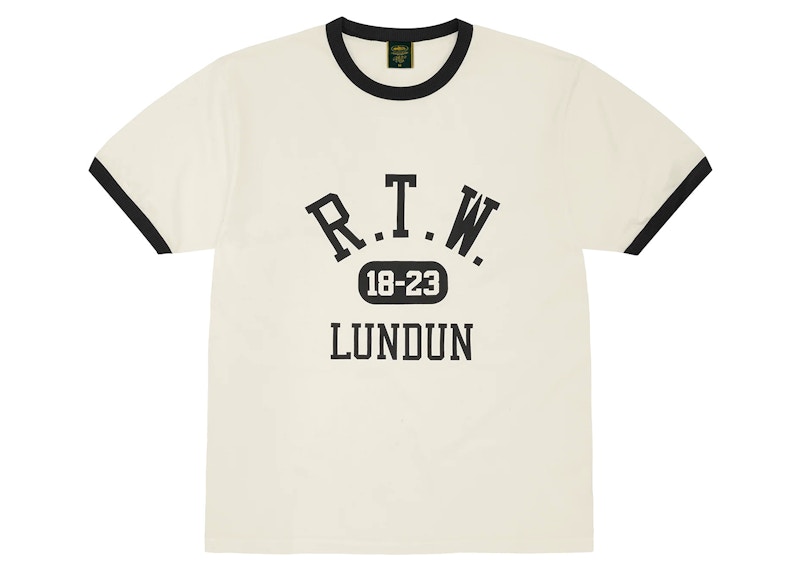 Corteiz College Ringer Tee Off White