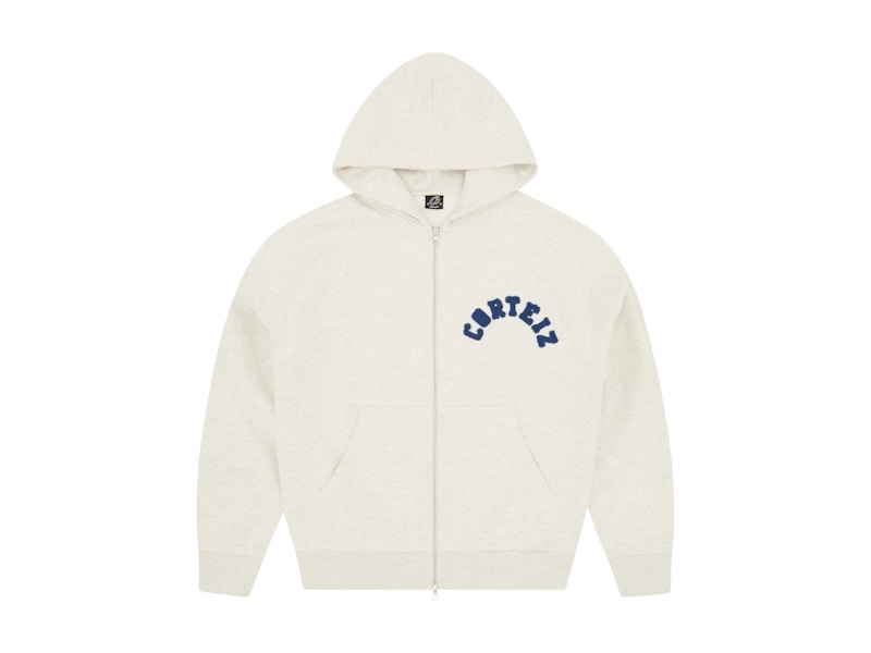 Corteiz Superior V2 Zip-Up Hoodie Stone Grey Men's - SS23 - US