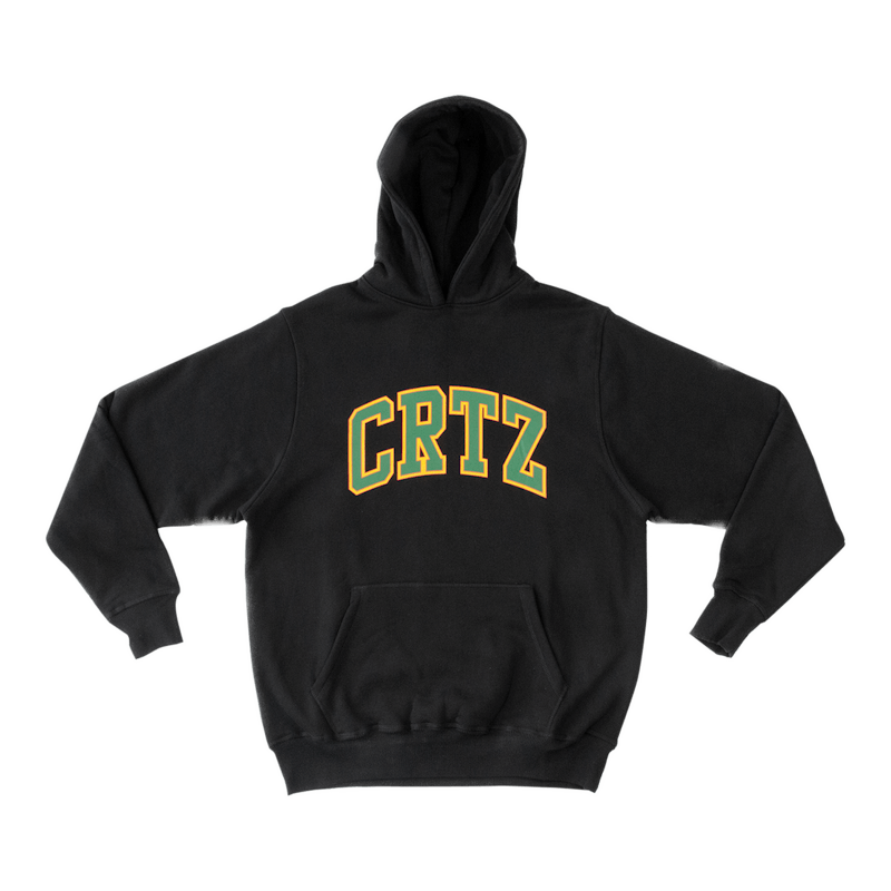 Pre-owned Corteiz Men's Crtz Dropout Hoodie In Black/green