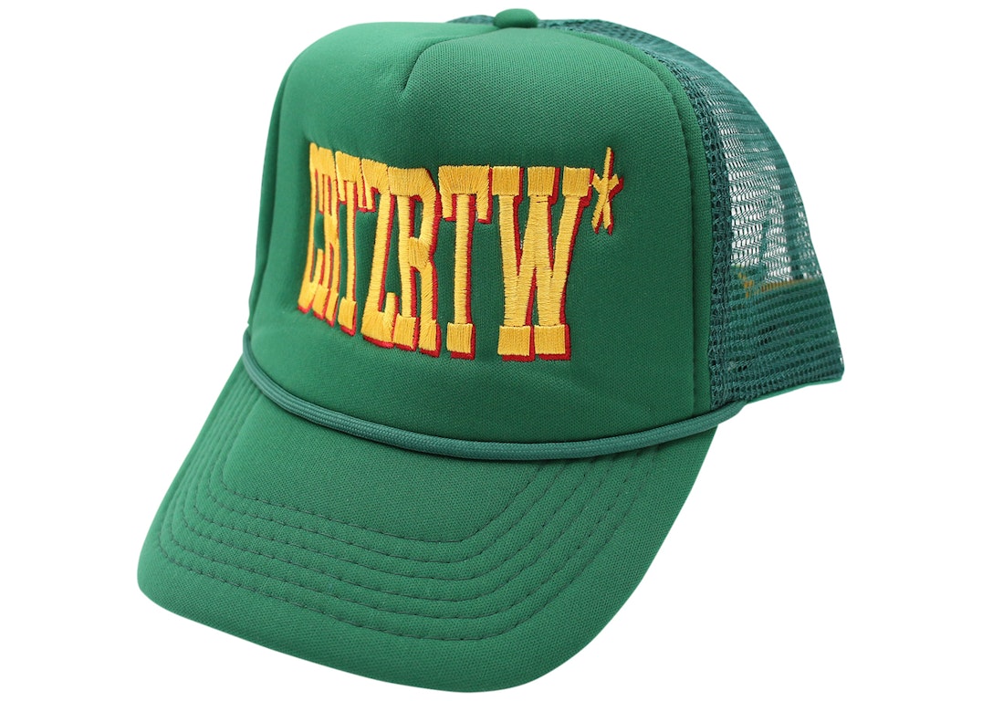 Pre-owned Corteiz Cultfiction Trucker Hat Green