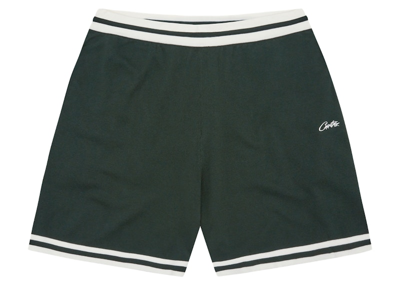 Corteiz Deala Knit Shorts Forest Green Men's - SS24 - US