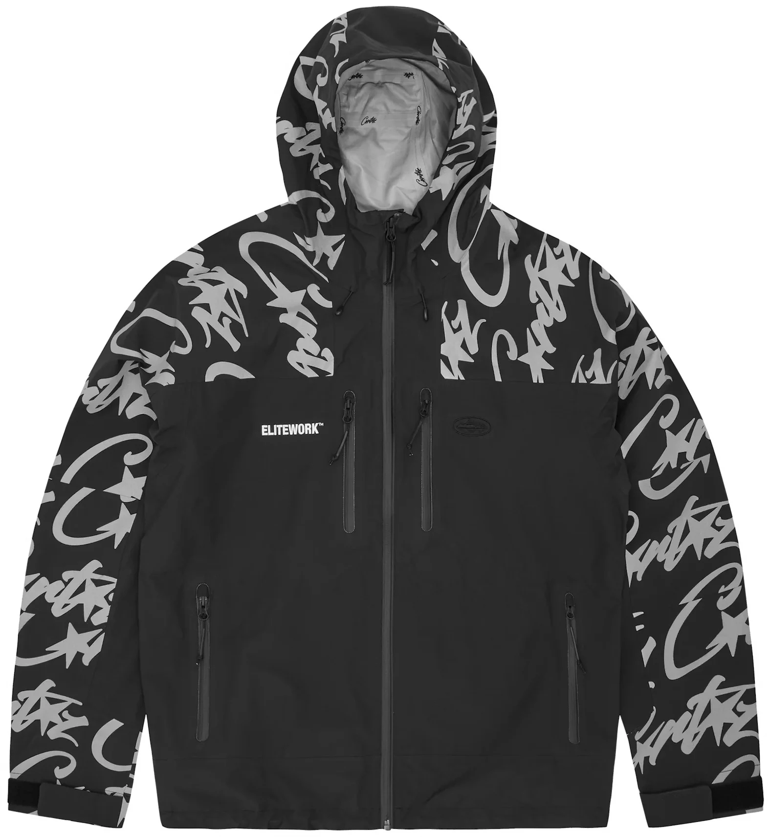 for Cortez Corteiz Cargo Hooded Jacket, Y2K Mens Sport Coat Sports