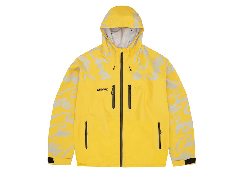 Corteiz Elitework Waterproof Shell Jacket Yellow Men's - FW23 - US