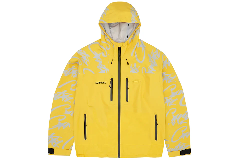 Corteiz Elitework Waterproof Shell Jacket Yellow Hombre - FW23 - MX