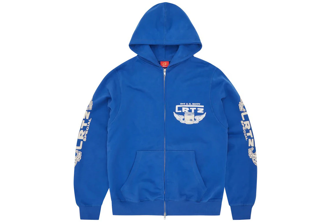 Corteiz Gasolina Double Zip Hoodie Royal Blue - SS23 Homme - FR