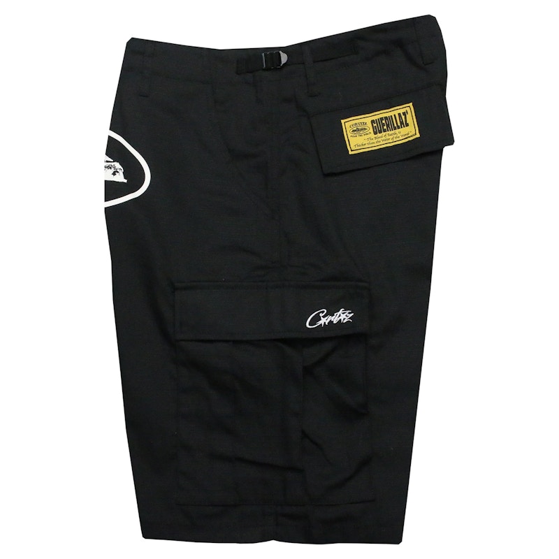 Corteiz Guerillaz 21' Cargo Shorts Black Men's - US